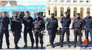 Шведские полицейские вышли патрулировать улицы Петербурга (8 фото)