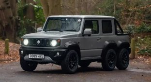 Мини-внедорожнику Suzuki Jimny приделали третью ось (20 фото)
