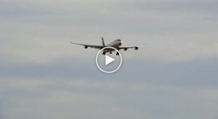 Professional airplane landing