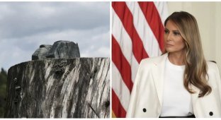 В Словении украли статую Мелании Трамп (4 фото)