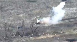 Our soldiers destroyed the car of the Russian occupiers with a drone Wild Hornets