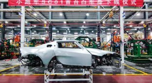 Production of an inexpensive electric sports car SC-01 has begun in China (6 photos)