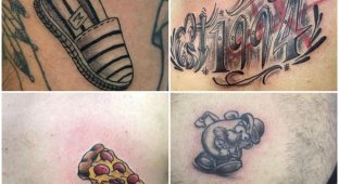 Топ нелепых "пьяных" татуировок, сделанных на отдыхе (19 фото)