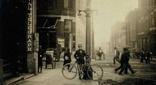 Потрясающие винтажные фотографии велокурьеров начала 20 века (35 фото)
