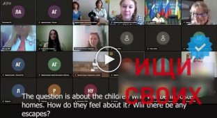 Pranker hacked a video conference discussing the deportation of Ukrainian children