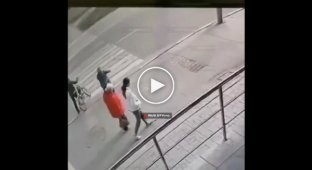 A motorcyclist demolished a grandmother with her grandson at a pedestrian crossing