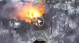 Border guards destroyed an enemy ammunition depot, Russian infantry, a mortar and a car