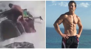 Россиянин утонул в штормящем море в Испании, пытаясь спасти коллегу из Финляндии (2 фото + 1 видео)