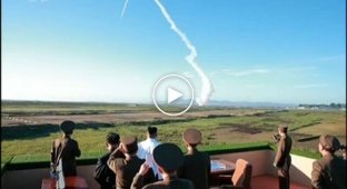 Северная Корея показала запуск баллистической ракеты