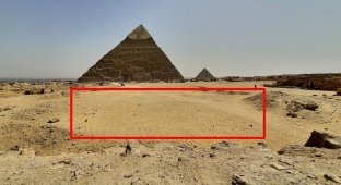 Таинственный подземный вход рядом с пирамидой Хеопса озадачил археологов (5 фото)