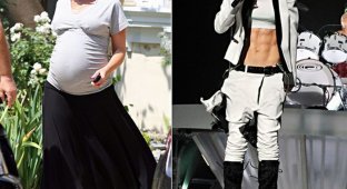 Голливудские мамаши до и после родов (41 фото)