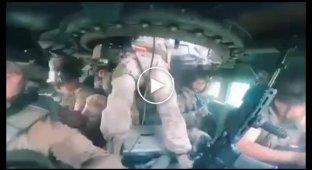 Footage inside the Ukrainian HMMWV during the assault. Everybody is alive