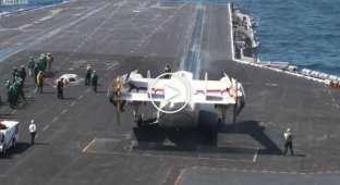 Taking off from an aircraft carrier