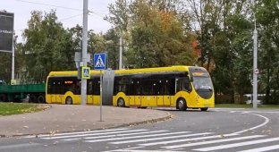Белорусский городской электрический автобус, который заряжается на остановках (6 фото)