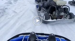 Karting in winter
