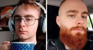 How a beard changes men: 25 photos before and after (26 photos)