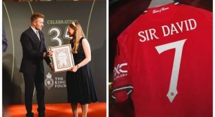 Футболиста Дэвида Бекхэма удостоили рыцарского титула (5 фото + 1 видео)