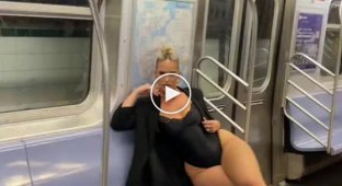 Isn't it dangerous to ride the subway like that?