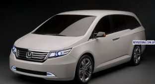 В Чикаго представили прототип следующего поколения Honda Odyssey (26 фото)