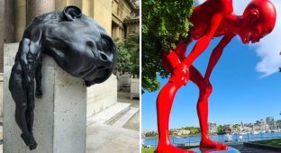 17 sculptures and statues found in different parts of the world for which the word “strange” is too mild a description (18 photos)