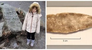 8-year-old girl accidentally unearthed a Neolithic artifact (3 photos)