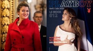 April issue of Playboy in France sold out in three hours because of Secretary of State Schyapp on the cover (3 photos)