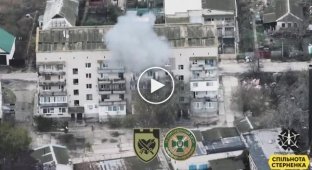 Ukrainian Armed Forces soldiers destroyed a nest of Russian drone operators in a 5-story building in the Kherson region