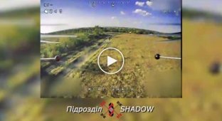 Нарезка применения украинскими военными FPV-дронов в Донецкой области