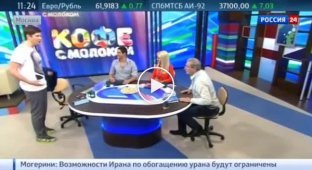 Украинец Даниил Грачев появился на НТВ в майке с изображением Путина