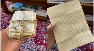 Хозяйка дома обнаружила в стене тайник с любовными письмами из 50-х (3 фото)