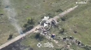 Border guards destroyed the fortifications of the occupiers in the Kharkov region with drones