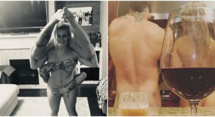 Звезда UFC голышом самоизолировалась вместе с мужем и радует подписчиков (8 фото)