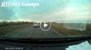 Автомобилистка внезапно выскочила на встречку в Самарской области