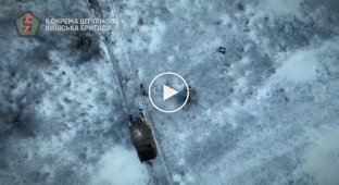 Destroying an enemy assault group using drones near Bakhmut