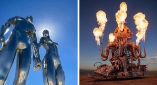 Огненный фестиваль Burning Man: 16 эпичных фотографий с самого горячего мероприятия планеты (17 фото)