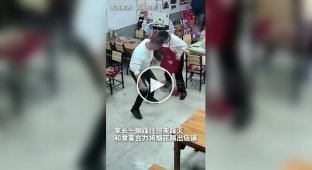 A boy set fire to fireworks in his parents' cafe