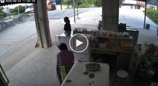 Wheel pays a visit to a Chinese café