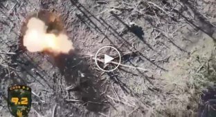 Bakhmut direction, Ukrainian drone drops FOGs on Russian military