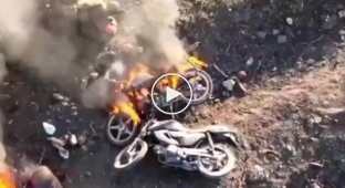 Невдала атака російських мотоциклістів на Мар'їнському напрямі