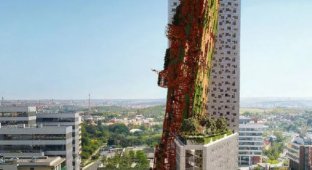 A building shaped like a sunken ship (6 photos)