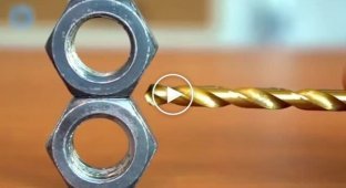 How to sharpen a drill using two nuts