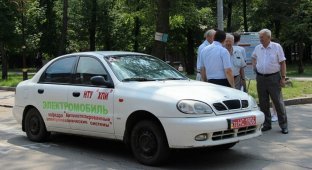 В Украине создали электромобиль на базе Daewoo Lanos (2 фото)