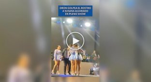 Дрон, снимавший видео, врезался в голову певицы