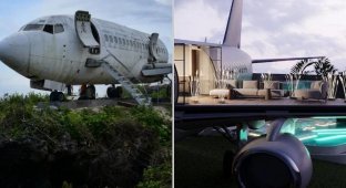 Photo of an abandoned Boeing turned into a cool villa (16 photos)