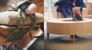 «Мать-ехидна»: сомнительные лайфхаки для уставших родителей (13 фото)