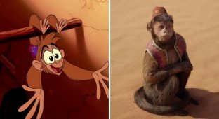 Animals from Disney cartoons in remake films (12 photos)