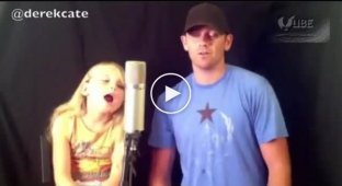 Отец с дочкой поют очень классно