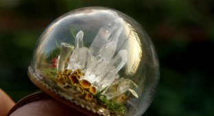15 нежных колец из стеклянных шаров с магическим наполнением (16 фото)