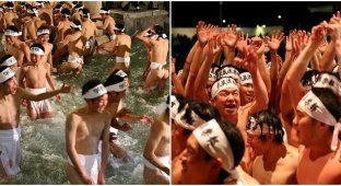 Японкам впервые разрешили участвовать в "голом" мужском фестивале (9 фото)