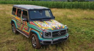 Красочный Mercedes-Benz G-Class в мексиканских традициях (14 фото + 1 видео)